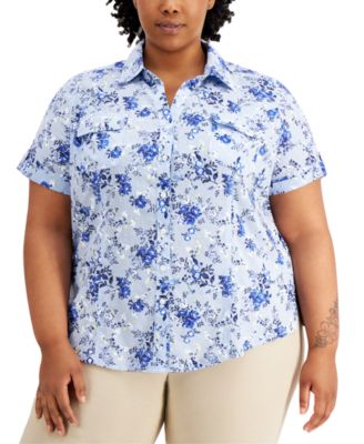 macys plus size tops