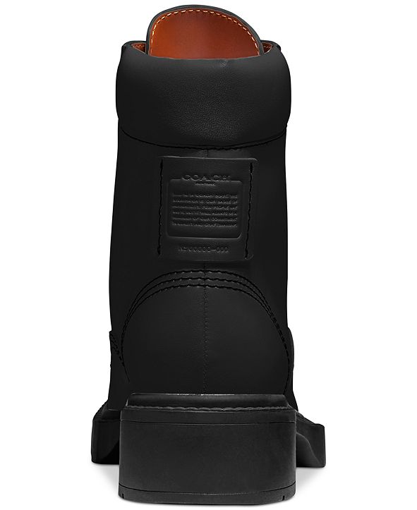 coach women's lorimer lace up boots stores