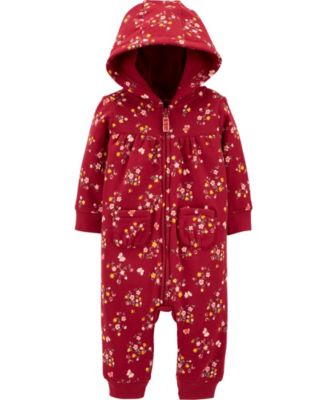 baby girl fleece jumpsuit