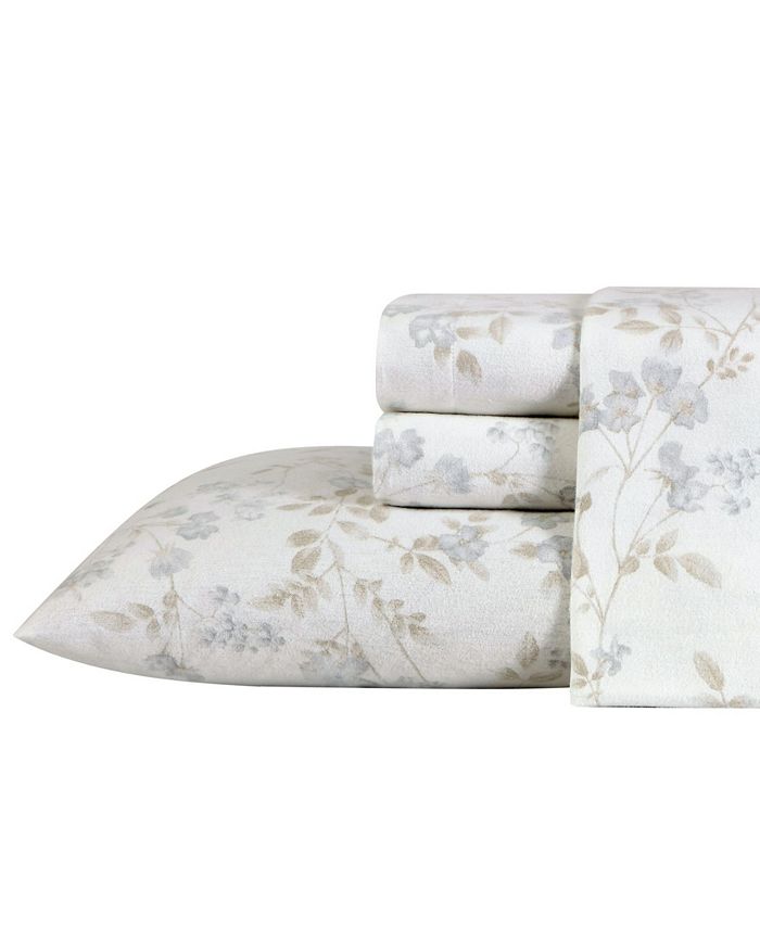 Laura Ashley Fawna Flannel Cotton Twin Sheet Set Reviews Sheets Pillowcases Bed Bath Macy S Victoria, cottonwood, floral trellis, jayden sage, leaves beige, loop string, arundel apricot, cars laura ashley. macy s