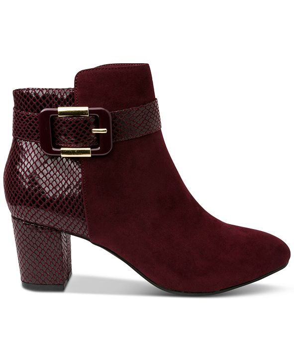 snakeskin booties macys