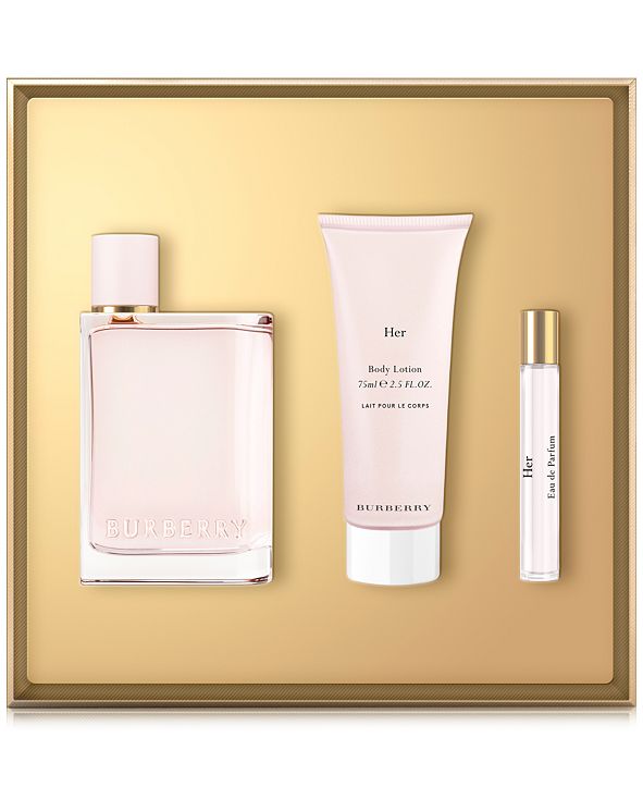 Burberry 3 Pc Her Eau De Parfum T Set And Reviews All Perfume Beauty Macy S