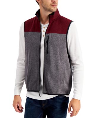 macys mens vest sweater