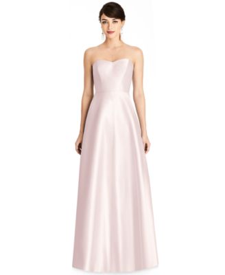 alfred sung royal strapless twill dress