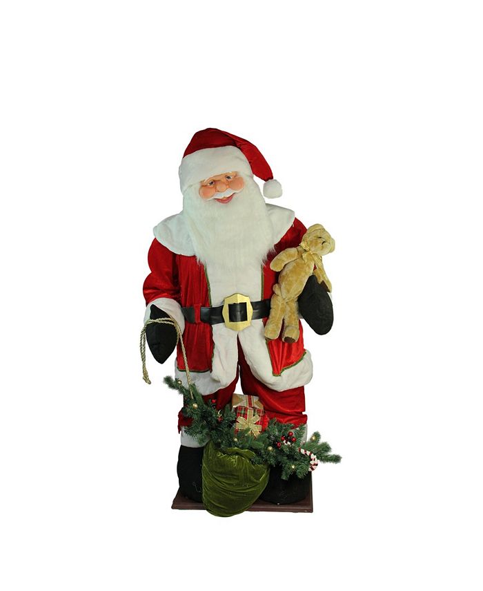 Northlight Led Lighted Musical Santa Claus With Gi Bag Christmas Inflatable Figurine Reviews Shop All Holiday Home Macy S