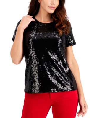 sequin tops macys