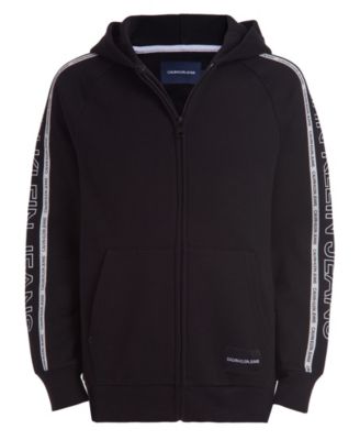 calvin klein black zip hoodie