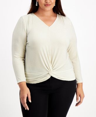 macys alfani tops plus size