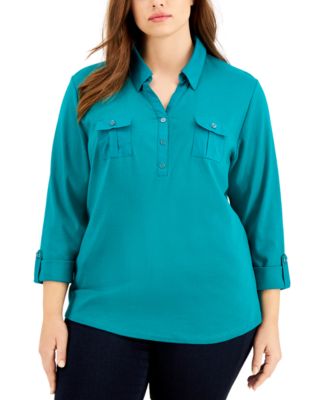 macys plus size tops karen scott