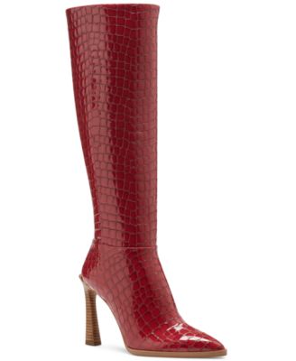 red hooker boots