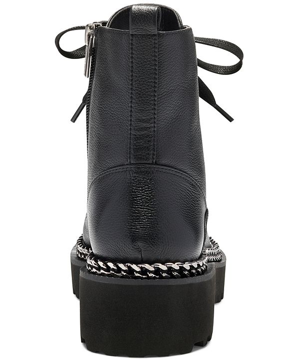 Vince Camuto Women's Mindinta Lace-Up Lug Sole Combat Booties & Reviews - Boots - Shoes - Macy's