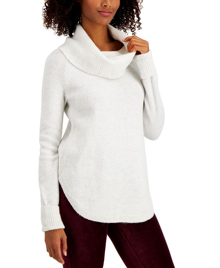 plus size waffle knit sweater