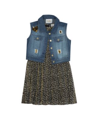 macy's denim vest
