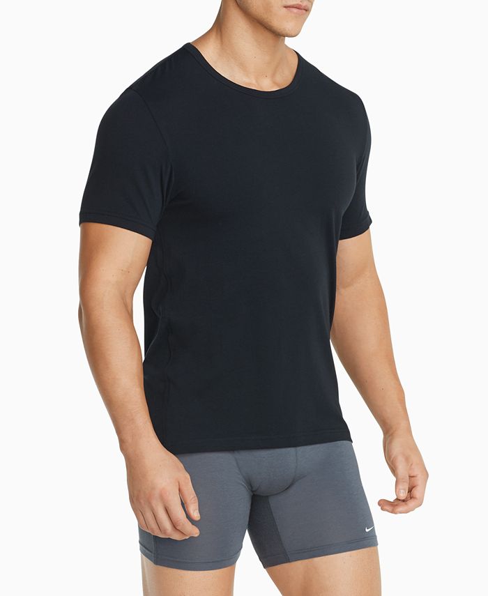 Nike Men S 2 Pack Luxe Cotton Modal Crewneck Undershirts Reviews Underwear Socks Men Macy S