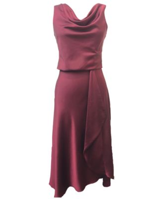 macy's asymmetrical dress