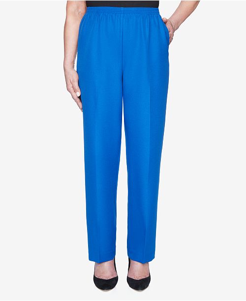 Alfred Dunner Women's Plus Size Classics Textured Proportioned Medium Pant  & Reviews - Pants & Leggings - Plus Sizes - Macy's