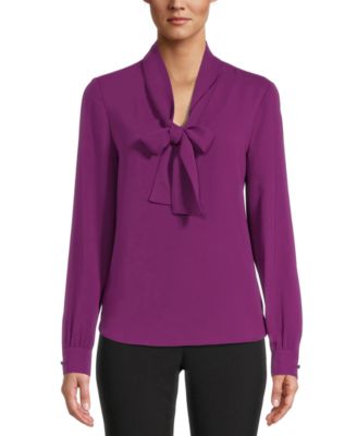 macy's purple blouses