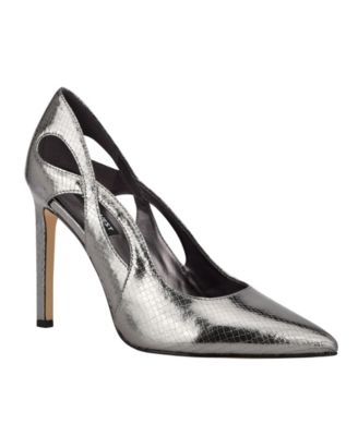 pewter color shoes nine west