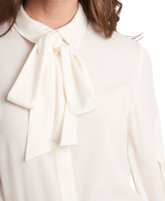 macys silver blouse