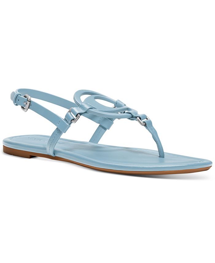 COACH Women's Jeri Leather Sandals & Reviews Sandals Shoes Macy's