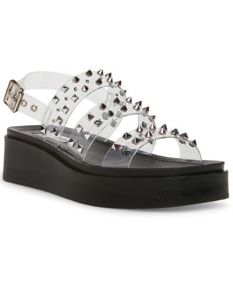 steve madden clear platform sandals