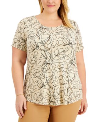 plus tops macys