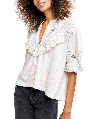 free people ruffle top