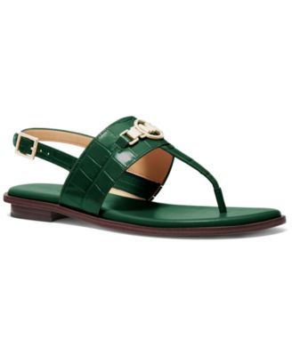 michael kors green sandals 