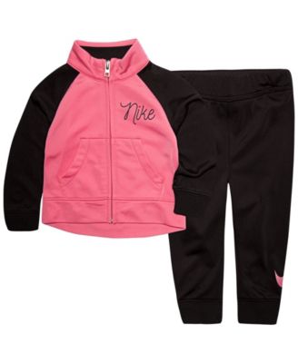 pink nike baby tracksuit