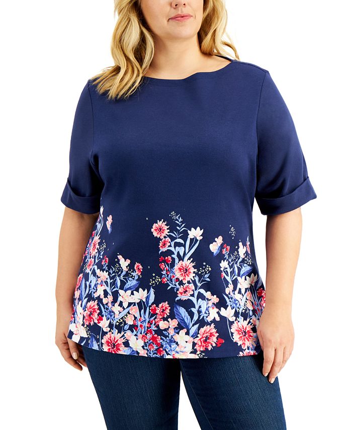 macys karen scott tops plus size