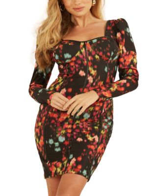 bustier dress with sleeves