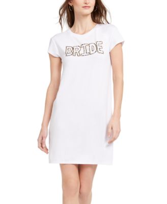 bride t shirt dress