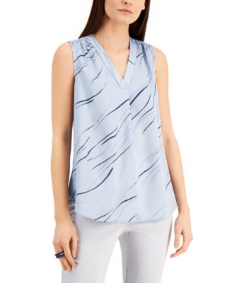 macy's alfani petite tops