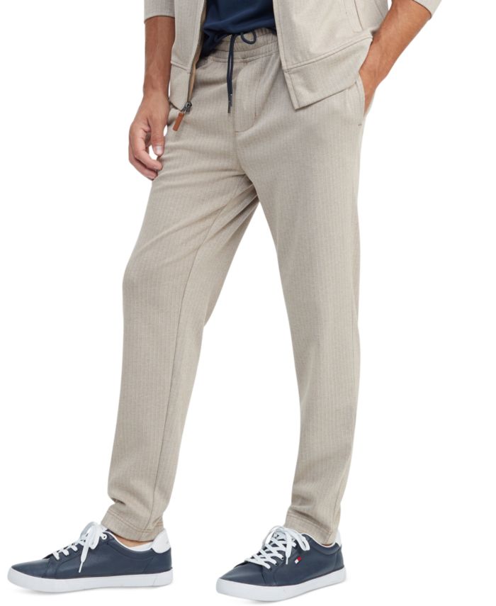 Tommy Hilfiger Men's Comfort-Fit Herringbone Track Pants & Reviews - Pants - Men - Macy's