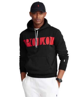 polo men's double knit hoodie