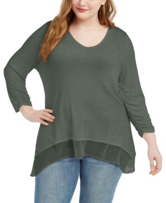 macys plus size pants and tops