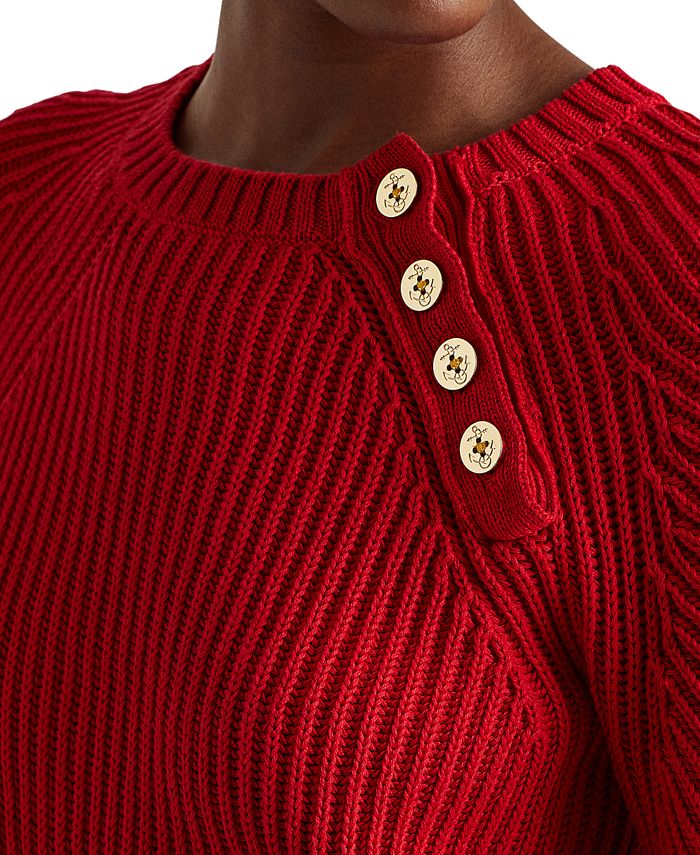Lauren Ralph Lauren Shoulder-Button Sweater & Reviews - Sweaters ...