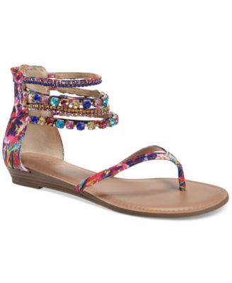 macy's women's flat sandals
