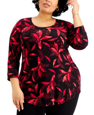 plus size macys tops