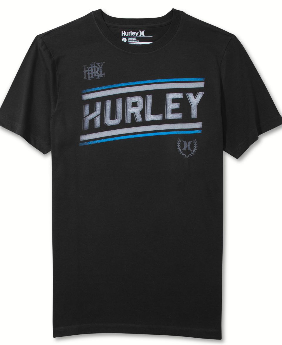 Hurley T Shirt, Icon Slash Short Sleeve Graphic T Shirt   T Shirts   Men