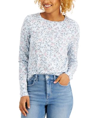 macys long sleeve tops