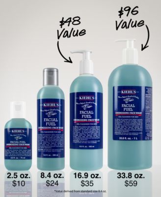 kiehl's facial fuel face wash 500ml