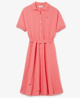 lacoste belted dress