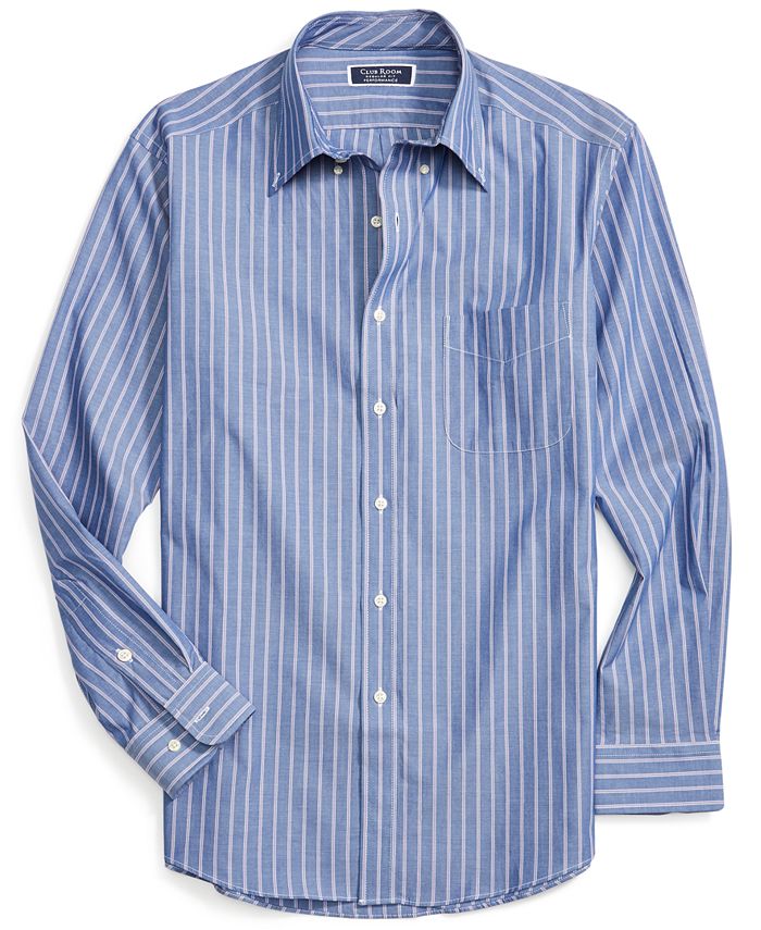 Club Room Men's Classic-Fit Pinstripe Dress Shirt, Created for Macy's ...