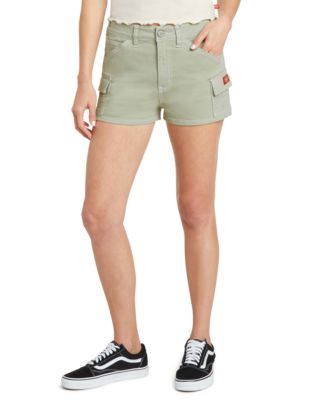 high rise cargo shorts
