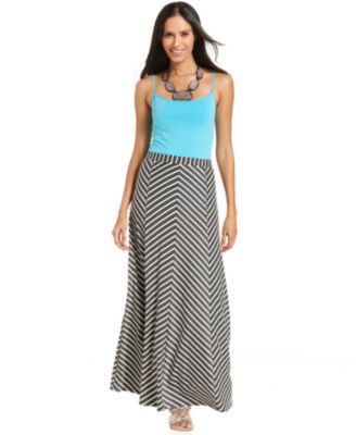 Style&co. Chevron-Print Maxi Skirt - Skirts - Women - Macy's