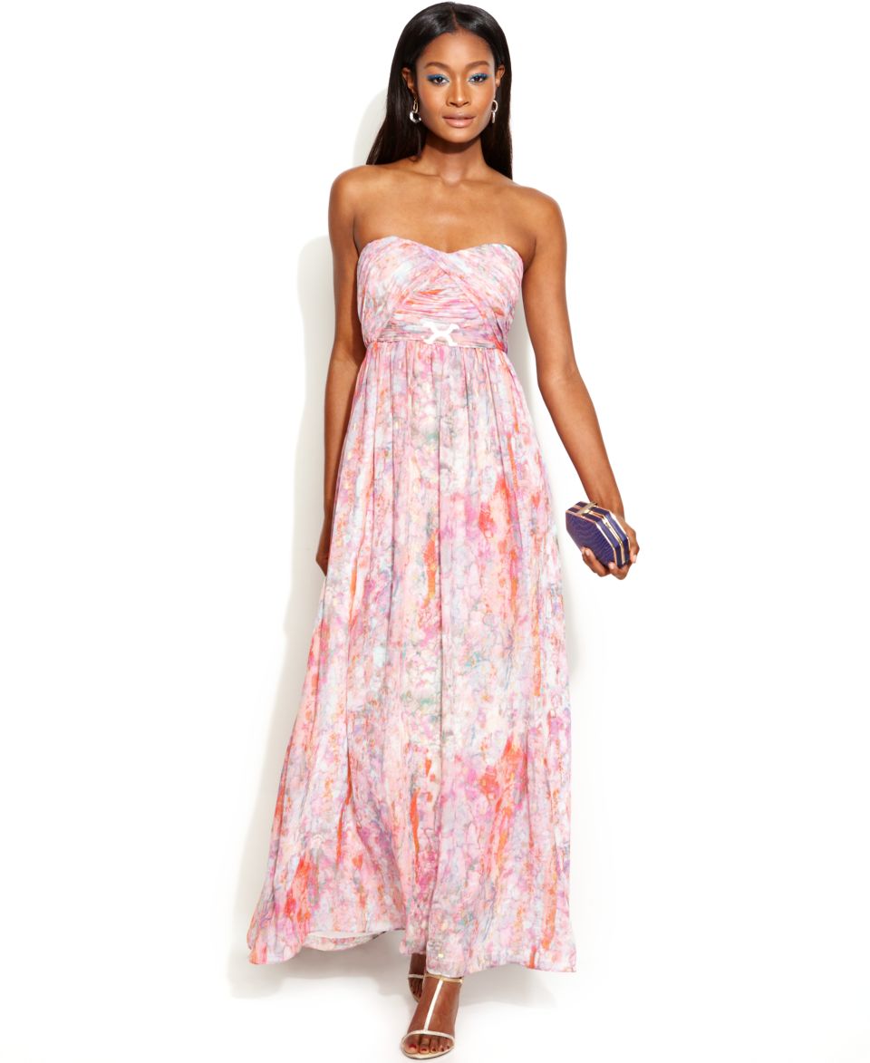 Ivanka Trump Sleeveless Chiffon Gown   Dresses   Women