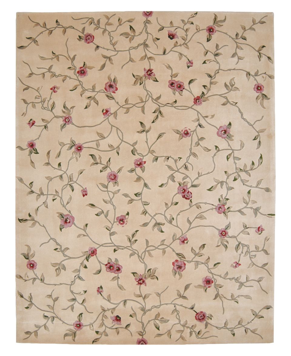 Nourison Area Rug, Julian JL22 Garland Light Gold 8 x 11