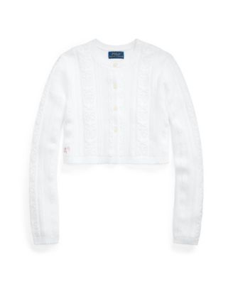 polo ralph lauren white cardigan