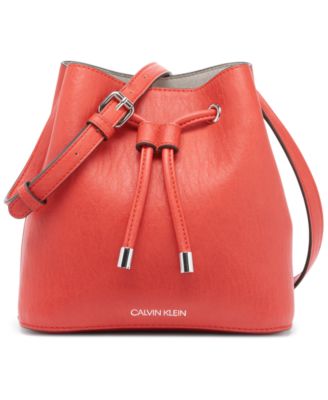 calvin klein gabrianna mini bucket bag